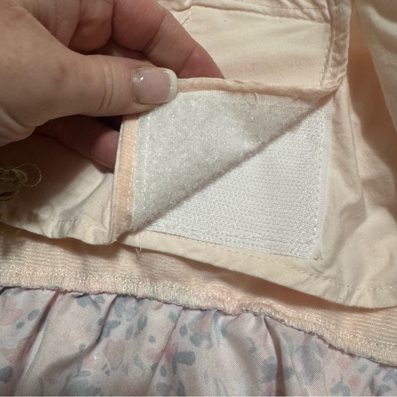 Moonlight Manor Old Lady Dog Costume Floral Pink Dress with Lace & Purse Details - Picture 8 of 10